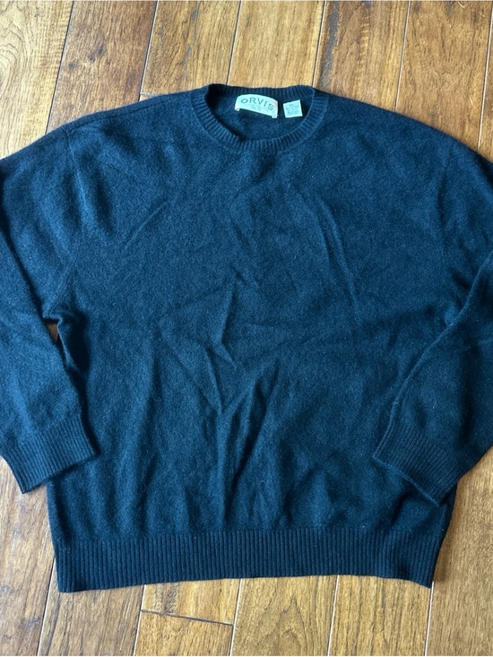 Orvis Other - Orvis 100% Cashmere Sweater Men’s XL Black Luxe Outdoor Classic Crewneck